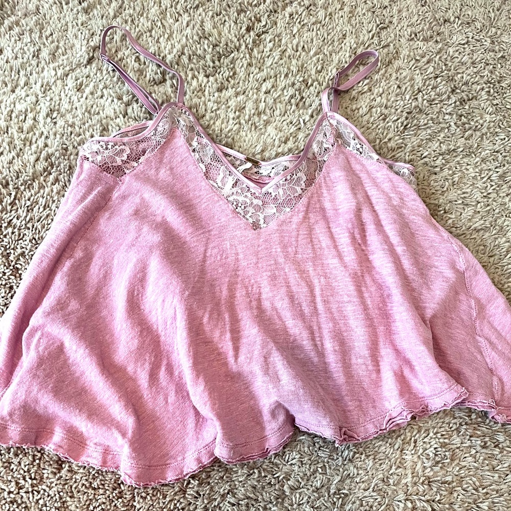 Free People lace swing cami